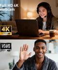 Total Game Changer 4K Center Screen Webcam With Punchy Mic And Lightning Autofocus, user-friendly setup with clear video quality.