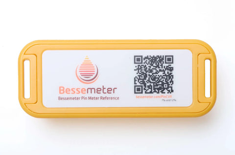 Portable Pin Meter Calibration Verification Reference For PT 83 Wood Moisture Meter, yellow case with QR code