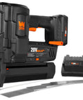 Cordless 20V Max 18 Gauge Brad Nailer With 2.0Ah Battery And Charger, 100 Nail Magazine Capacity, No Air Hose displayed