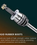 Close-up of Front Driver And Passenger Side CV Axle And Wheel Bearing Set For 1999 2004 Jeep Grand Cherokee 5 Lug 4WD Non ABS