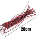 Premium XH2.54 2 Pin Male Female Wire Connector Kit Featuring Drop Dead Simple Pitch Matching And Heavy Duty Tinned Copper Jumpers For Quick Electronics Setup And Slick Builds with 20cm tinned copper jumpers.