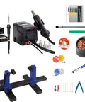 Pro Complete Video Game Controller Soldering Kit With 60W Iron And 300W Hot Air Rework Station Digital Temperature Control