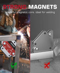 Built Tough 25Lb Welding Magnets Set, Two Magnetic Welding Holders With 45 Degree, 90 Degree And 135 Degree Angles For Quick Setup