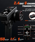 2.4GHz 6-channel transmitter for Twelfth Scale Dope Brushless RC Car For Adults With 42 MPH Top Speed 4x4 Off Road Racing Buggy