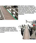 Rugged Automatic Servo Liquid And Paste Filling Machine Slick Stainless Steel Frame with conveyor belt and control interface