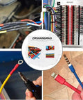 164Pcs Multicolor Heat Shrink Tubing Kit For Electronics DIY Insulation Wire Wrap 8 Sizes Eco Friendly Polyolefin Tubing Set For Wiring And Connectors In Industrial Projects in use for various wire applications.
