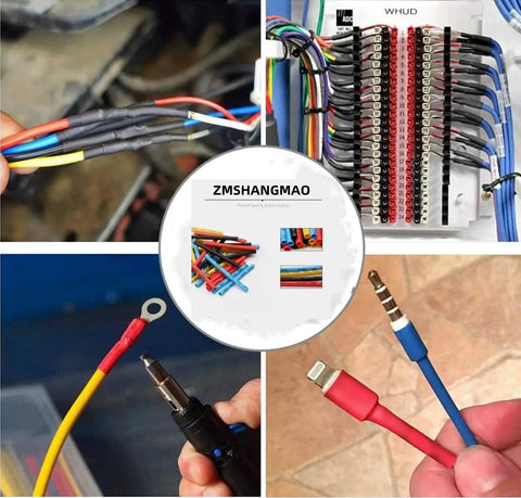 164Pcs Multicolor Heat Shrink Tubing Kit For Electronics DIY Insulation Wire Wrap 8 Sizes Eco Friendly Polyolefin Tubing Set For Wiring And Connectors In Industrial Projects in use for various wire applications.