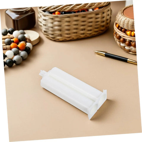 10 Pack Dual Component Epoxy Adhesive Cartridges With Precise Glue Dispensing For Industrial Jobs One To One Ratio White Tubes Portable Manual Applicator Ready Versatile Bonding For Plastic And Metal Repairs, white dual cartridge