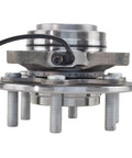 Heavy Front Wheel Bearing And Hub Assembly For 2018 To 2020 Ford F150 Rwd close-up view showing precision machined components.