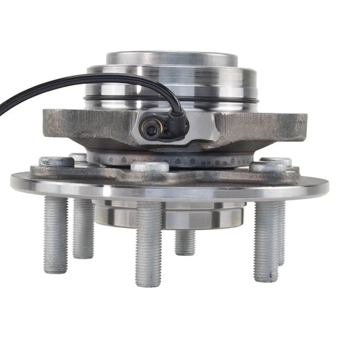 Heavy Front Wheel Bearing And Hub Assembly For 2018 To 2020 Ford F150 Rwd close-up view showing precision machined components.