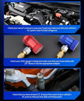 Quick Coupler Kit For Car AC Systems, Must Have Pro Grade Quick Connect Adapters And High Low Hose Fittings, R1234yf Adapters