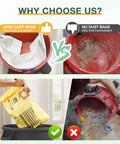 Comparison of clean vacuum with 10 Pack 10-14 Gallon Vacuum Bags for Wet Dry Vacuums and dirty vacuum without bags