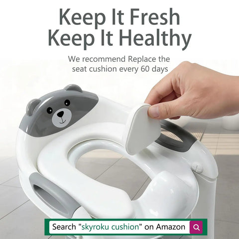 Toddler Potty Training Seat And Step Stool Combo 2 In 1 Foldable Bathroom Chair With Anti Slip Grip Easy Peasy Setup That Grows With Your Kiddo For Quick Hygiene Routines