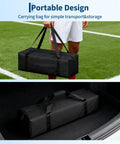 Portable Backyard Soccer Goal 6x4 Ft With Net And Ground Stakes, carrying bag for easy setup and transport