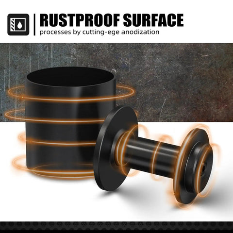 Heavy Duty Wheel Bearing Press And Removal Tool Kit for Quick Auto Repair Jobs showing rustproof steel components and design.