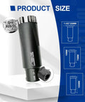 Front view of SHDIATOOL diamond core drill bit, 1-3/8 in (35 mm), 5/8-11 thread, dry or wet use for hard stone