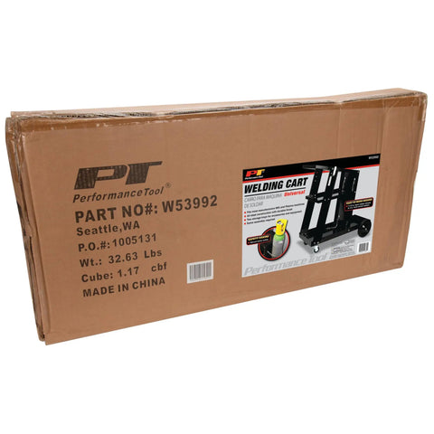 Packaging box for Universal Mobile Welding Cart On Wheels With Storage Trays For MIG Welders And Plasma Cutters