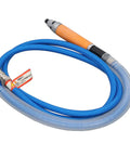 Lightweight Pneumatic Grinding Pen Straight Handle with blue hose, designed for precision engraving and cutting tasks.