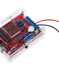 DIY Soldering Practice Kit With PWM Adjustable Signal Generator Voltage And Current Tester LED Display with red and black test leads