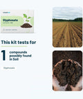 Glyphosate In Soil Test Kit For Home Use With Nine Compounds And Certified Lab Analysis Included ISO 17025 Tested packaging