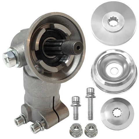 Trimmer Gear Head Gearbox Replacement For Husqvarna 525R Series with thrust plate, washer, and bolts