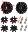 Steel Front And Rear Differential Gear Upgrade For ARRMA 1/14 Mojave And 1/18 Granite GROM RC Cars with size details