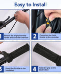 Installation guide for Universal 3 Pin Ebike Throttle Full Twist Grip Kit Plug And Play Easy Install For Electric Bike Scooter Bicycle