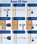 Step-by-step guide for using Picture Hanging Kit 116 Pcs Anchor Set With Self Drilling Drywall Anchors Zinc Anchors Screws Hooks