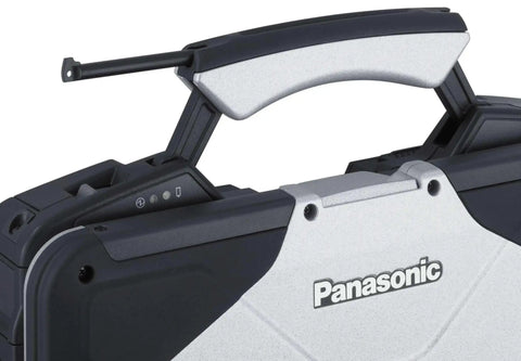 Built Like A Tank CF-31 Rugged Business Laptop Featuring Intel Core I5 Third Generation Processor handle and hinge detail.
