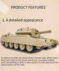 RC British Crusader Tank 1/16 Scale With Metal Upgrades And 2.4G Infrared Battle Realistic Recoil And Sound Heavy Duty Metal Tracks