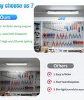 Bright LED Ceiling Light Fixture With Plug 5000K Triproof LED Tube Light 16W Linkable Closet Lighting for workbench use