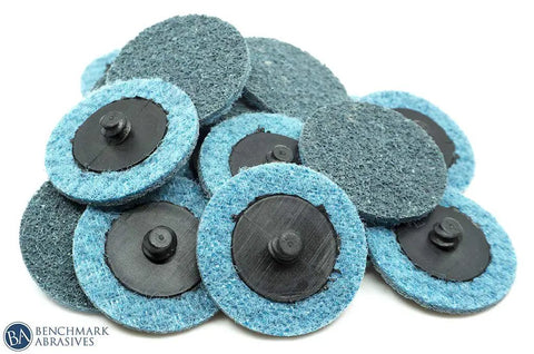 2 Inch Quick Change Nylon Surface Conditioning Discs For Sanding Polishing And Paint Removal With Male R Type Backing Use With Die Grinder Fine Grit 50 Pack Pro Grade Deburring Finishing And Rust Removal