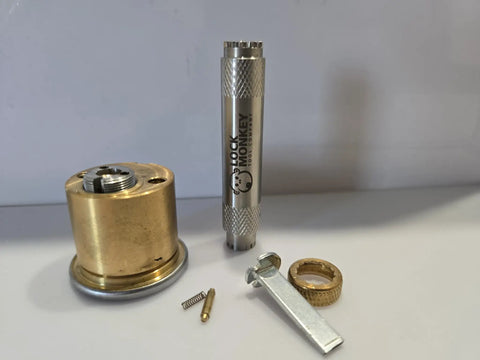 Hollow Stainless Steel Lock Cylinder Cap Removal Tool For Easy Disassembly Rekeying And Maintenance Of Locks with components