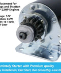 Heavy Duty Starter Steel Gear And Relay Kit For John Deere Tractors close-up showing 16 teeth steel gear