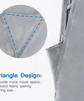 Gray Ultra Soft Microfiber Sleeping Bag Liner With Heavy Duty Two Way Zipper, triangle design detail, single size