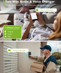 Person using Wireless Video Doorbell With Chime and 2 Way Audio, Night Vision, AI Motion Detection, IP66 Weatherproof indoors and outdoors