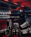 14mm 1.5 Lug Nuts Set For Ford F 250 F 350 2017 To 2024 32 Piece Flat Or Mag Seat Heavy Duty Truck Wheel Nuts One Piece Chrome