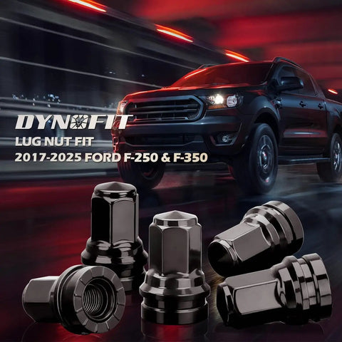 14mm 1.5 Lug Nuts Set For Ford F 250 F 350 2017 To 2024 32 Piece Flat Or Mag Seat Heavy Duty Truck Wheel Nuts One Piece Chrome