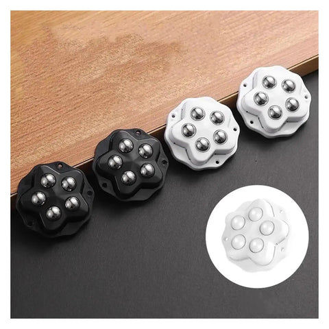 Self Adhesive Swivel Wheels For Small Appliances And Storage Boxes No Drill Install 360 Degree Rotation Heavy Duty Castors Four Pack