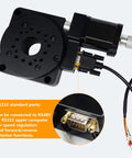 High Precision Electric Rotating Stage With 360 Degree Travel And 100 Millimeter Diameter Optical Platform, motor, cables