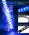 4 Piece Underglow Kit For Cars And Trucks App Controlled Multicolor RGB Underbody Lights demonstration of waterproof feature.