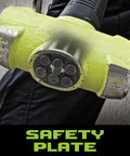 Close-up of Bash 24 Inch Sledge Hammer with Hi-Vis Head and Safety Plate for Demolition and Framing