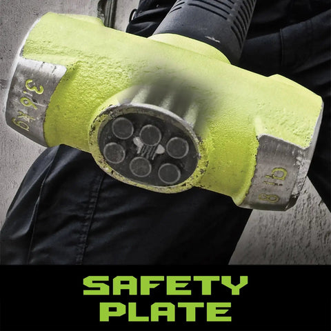 Drop Forged Soft Face Sledge Hammer 24 Inch With 8 Lb Head Anti Vibe Neck Safety Plate Ergonomic Handle Reduces Vibration
