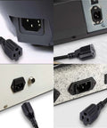 Heavy Duty NEMA 5-15 3 Prong Female Power Cord SJT Replacement Cable 18 Gauge 10A 110V 120V Pigtail 3.3Ft Twin Pack in use