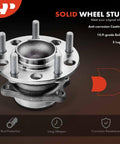 2x Rear Wheel Bearing And Hub Assembly For 5 Lug Fit Mitsubishi Outlander 2011 2012 Outlander Sport 2011 2012 Lancer 2008 2017 FWD Only Ready To Roll Heavy Duty Wheel Hub Kit