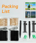 Contents of Outdoor Solar Fairy Lights Waterproof 16.4 Ft 50 LEDs String Lights For Patio Backyard Garden 8 Modes Two Pack