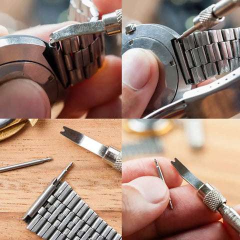 Watch Link Remover Kit Pro Grade With Spring Bar Tool And 360 Pcs Pins For Quick Watch Band Removal Replacement Pins And Band Repair