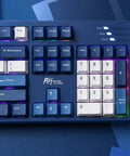 Full Size Gasket Mount Mechanical Keyboard With Wired Usb And Built In Windows Mac Switch showing number pad and keys layout.