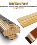 Custom Size Wooden Radiator Shelf Cover Wall Mounted Hidden Storage Panel With Heavy Duty Steel Brackets For Bedroom Office Garage - Solid wood panel with grain texture.