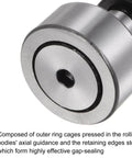 Close-up of 4 Pcs Cf261 Kr26 Needle Roller Bearing Cam Follower Stud featuring M10x1.25 male threads and steel casing.